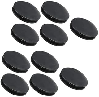 EatingBiting 10Pcs Black Rubber Money Saving Box Piggy Bank Box Closure Plug Stopper Round Cover Outer Diameter 42mm/1.65" Inner Diameter 32mm/12.5"