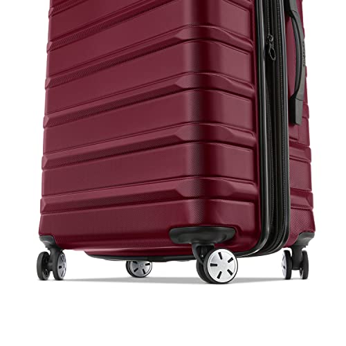 Image of Samsonite Omni 2 Hardside Expandable Luggage with Spinner Wheels, 2-Piece Set (19 /24), Nature Merlot