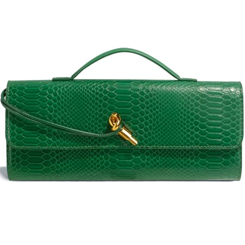 Woven Clutch Purses for Women – Formal Leather Evening Bag