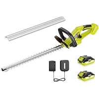 EWORK 20V 22" Cordless Hedge Trimmer w/ 2x 2.0Ah Batteries & Charger