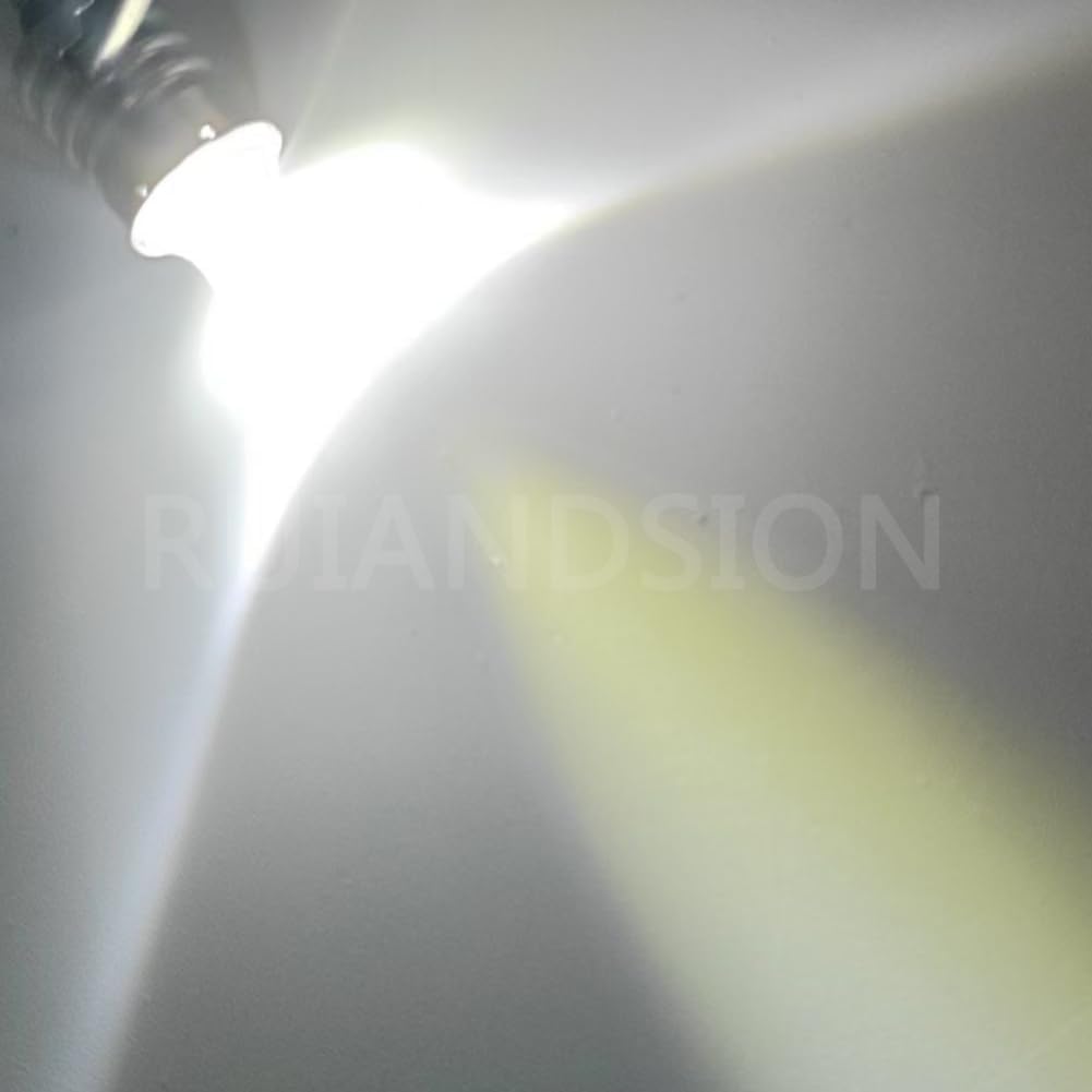 Ruiandsion 4pcs E10 LED Bulbs 3V 6000K White LED Bulbs for Torchlight Flashlight Torch Light,Non-Polarity