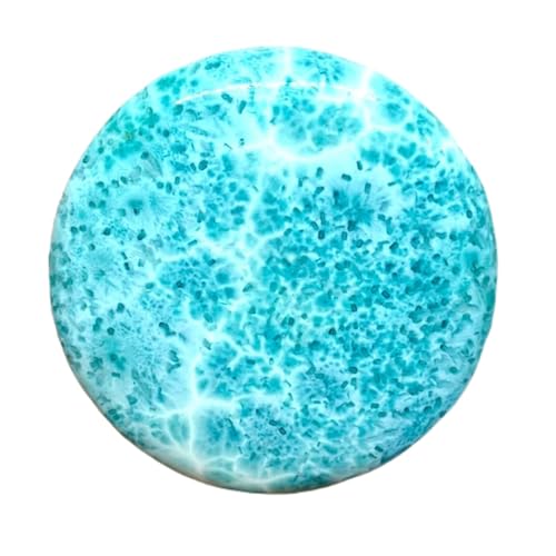 Larimar naturel rond 60mm pour remplacer une pierre de pendentif