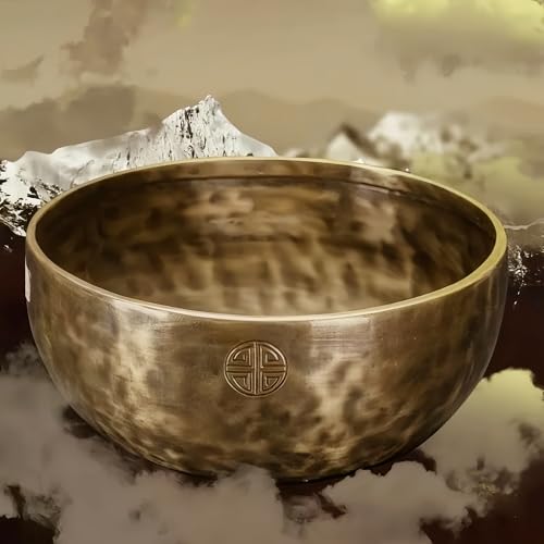 Fay Bless Ręcznie robiony zestaw misek tybetańskich do nepalskiej medytacji z pełnią księżyca do jogi, uzdrawiania czakr, terapii dźwiękiem, łagodzenia stresu, uważności i dekoracji
