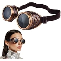 Fesatccoz Gafas Steampunk Estilo Vintage Unisex Victoriano