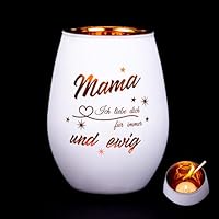 Happy Birthday Kerzenhalter Glas - 4er Set Mit Luftballon Gravur