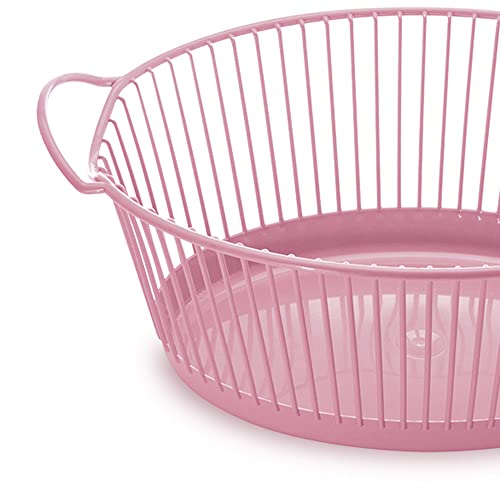 Adoleta Bebê Majestic Cesta de Roupas e Objetos Infantil, Rosa, 38 x 62 x 26 cm