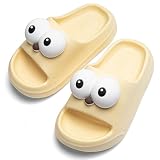 [MOBESEN] スリッパ 子供 室内 キッズ ルームシューズ 女の子 男の子 厚底 軽量 シャワーサンダル 滑り止め 柔らかイエロー18.5CM