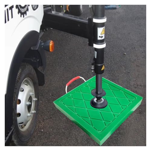 Coussin de cric de remorque empilable vert de 30x30x3cm pour grue