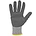 JORESTECH Cut-Resistant Safety Work Gloves, Grey HPPE Knit with Black Sandy Nitrile Palm Coating, EN 388 4X43C, ANSI A3