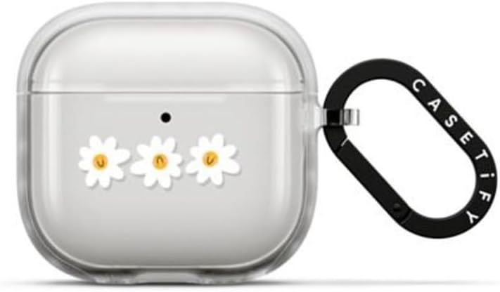 CASETiFY Impact Airpods (4th Gen) Case with Ring - Wild Squill Flowers - Frost