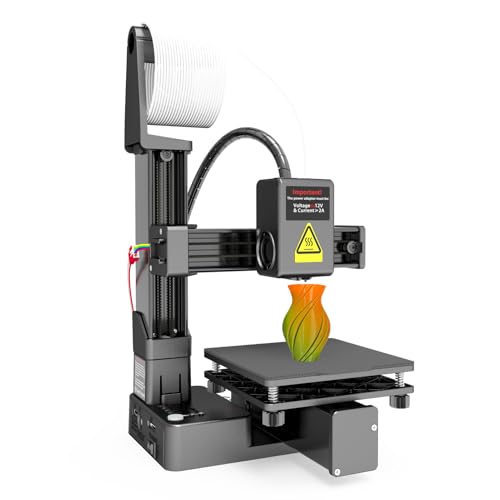 Denash 3D Drucker, Anfängerfreundlich, Kompakte Größe Hochpräzisions 3D-Druckmaschinen, Schnelle Aufheizung, Robustes ABS-Material, Kleiner 3D-Drucker mit Einer Druckgröße von 100 x 100 x 100 mm