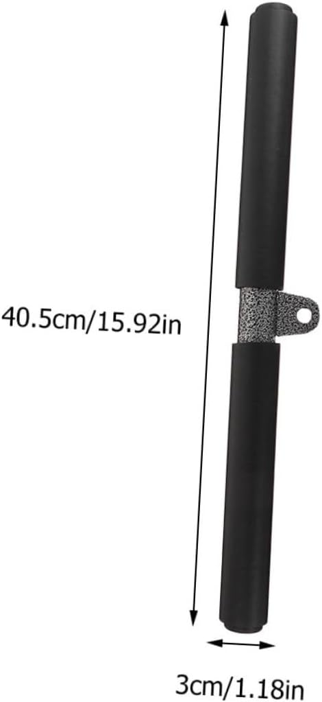 Happyyami Short Biceps Pull-up Exercises Tricep Bar Pulley Bar Biceps Curl Bar Fitness Accessories Tension Rod Tools Triceps Gym Rod to Rotate Household Steel Fitness Equipment