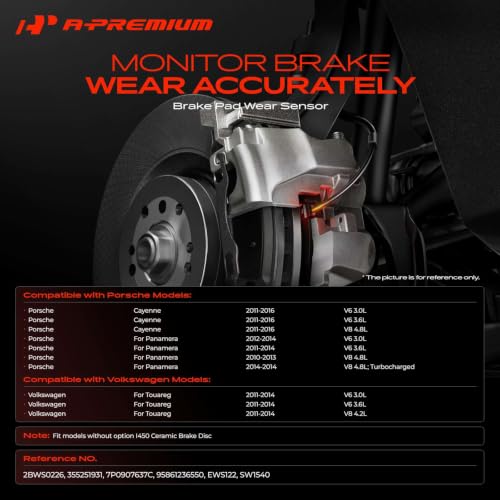 A-Premium Rear Brake Pad Wear Sensors Compatible with Volkswagen & Porsche by A-Premium - Used condition - Image 2