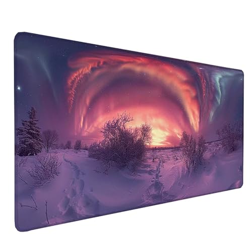 Tapis de souris imperméable 100x50cm avec bords cousus et base antidérapante