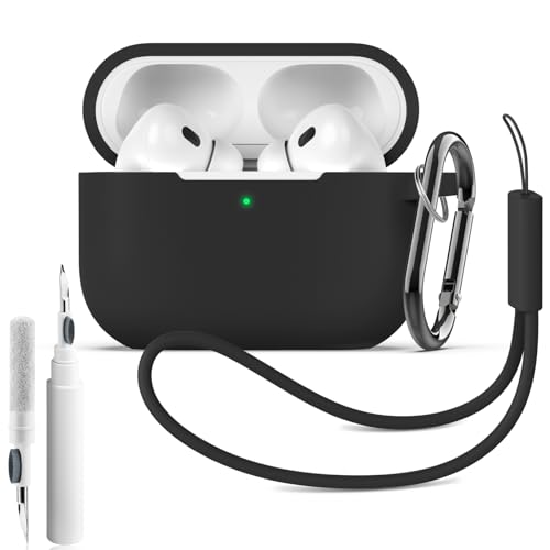 Airpods pro 2 �P�[�X�y�V���J�Q�����[�v&�J���r�i&�N���[�j���O�y���t���z�V���R���f�� �S�ʕی� �����h�~ �ϏՌ� �y�� �����h�~ �����[�d�\ �G�A�|�b�h�v��2�P�[�X (��)