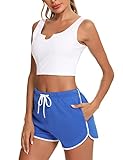 ALTA CALIDAD --- Este conjunto de sudadera con cordón para mujer está hecho de algodón 95% natural de alta calidad. Alta calidad, transpirable y ligero, súper suave y cómodo. Te mantiene fresco en climas cálidos.