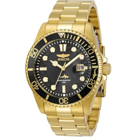 Invicta Men's Pro Diver Quartz Watch with Stainless Steel Strap, Gold, 22 (Model: 30026) Cover