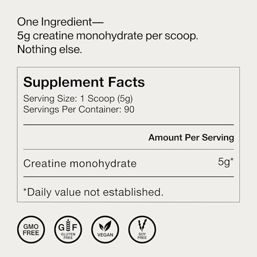 Momentous Creatine Monohydrate Powder — NSF Certified, 90 Servings — view 7