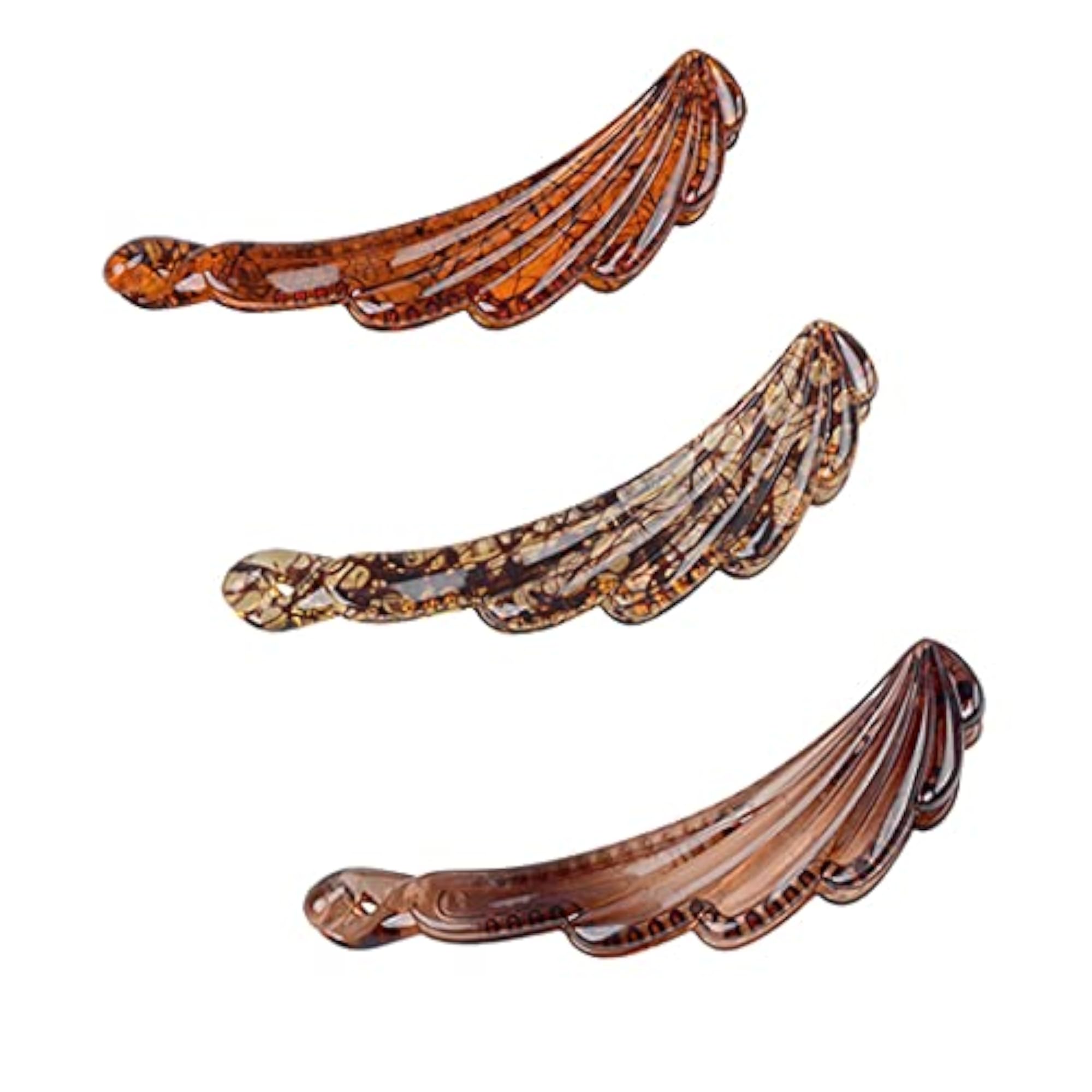 3PCS Large Decorative Banana Hair Clips Set