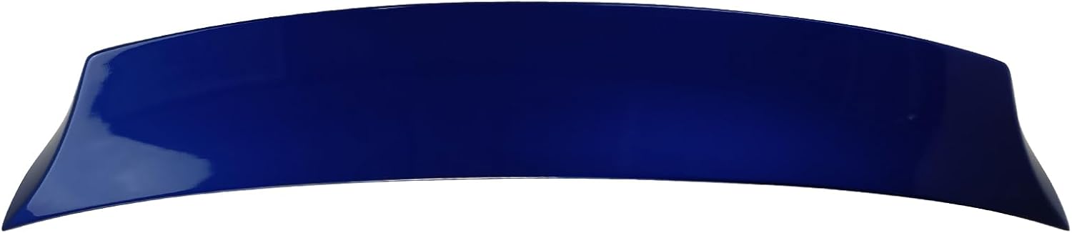 IKON MOTORSPORTS, Trunk Spoiler Compatible with 2003-2009 Nissan 350Z Fairlady Z33 Coupe, V Style Painted #QX1 Glacier Pearl ABS Plastic Rear Trunk Lid Spoiler Wing Lip