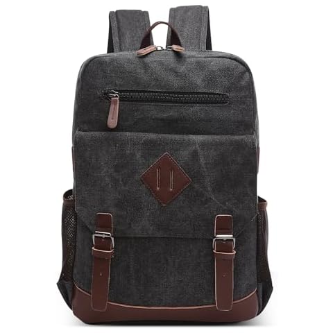 DEEVORCA Retro Canvas Large Laptop Backpack Cover