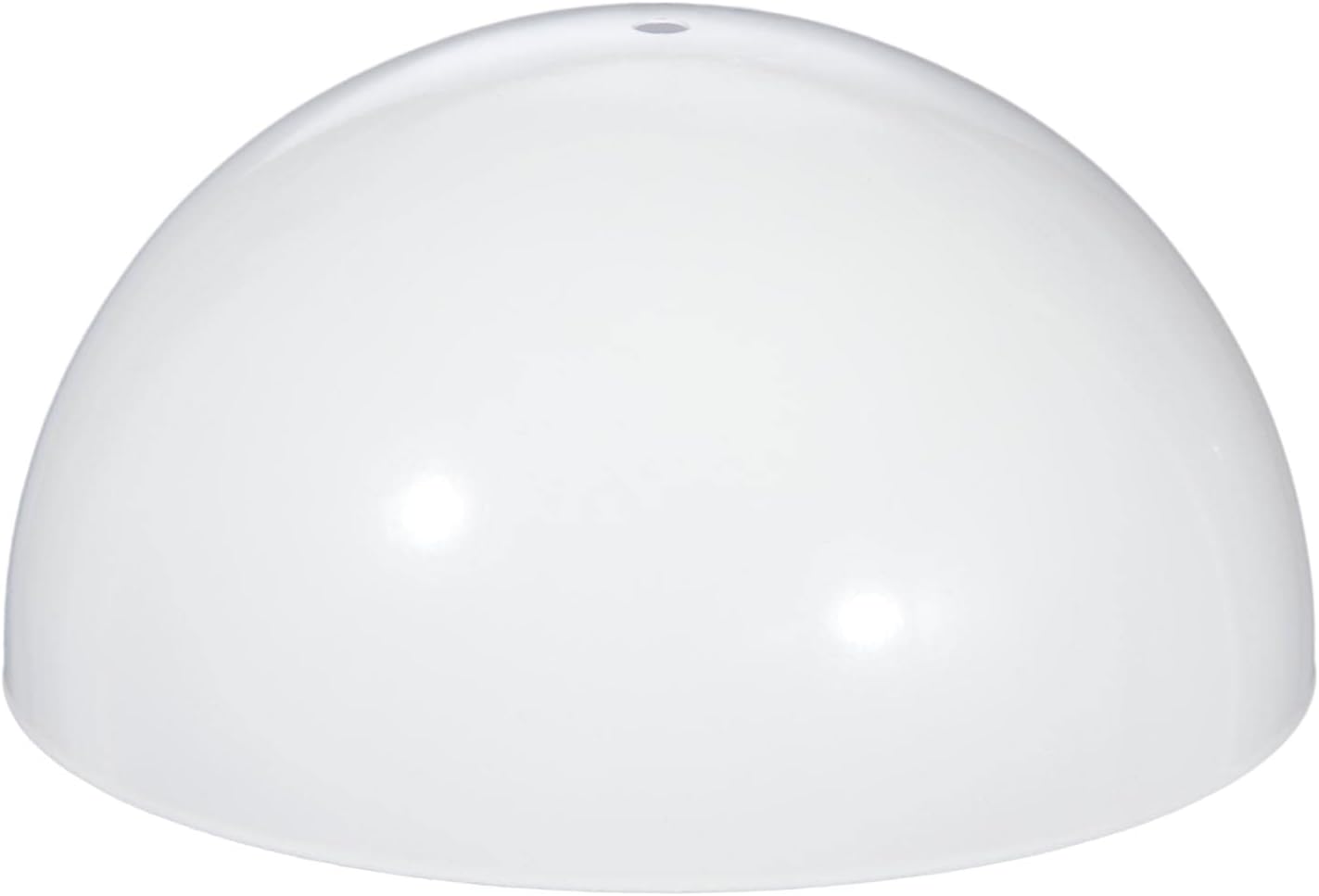 B&P Lamp® White Modern Industrial Half Dome Shaped Shade, 10 Inch Diameter, 5 Inch Height