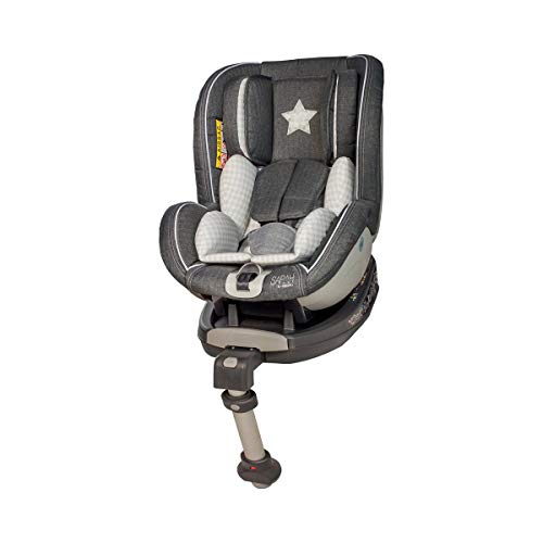 Osann JET Reboarder Isofix Kinderautositz mit Standfuß Gruppe 0+/1 (0-18 Kg) Sarah Harrison Stern