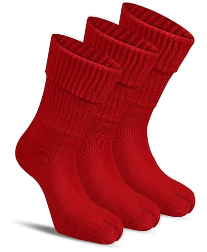 Image of RC. ROYAL CLASS Women Woolen Winter Wear Thermal Thumb Socks, Calf Length Terry Thick Towel Cushioned, Warm & Cozy Thermal Thumb Socks For Women (Pack of 3 Pairs)