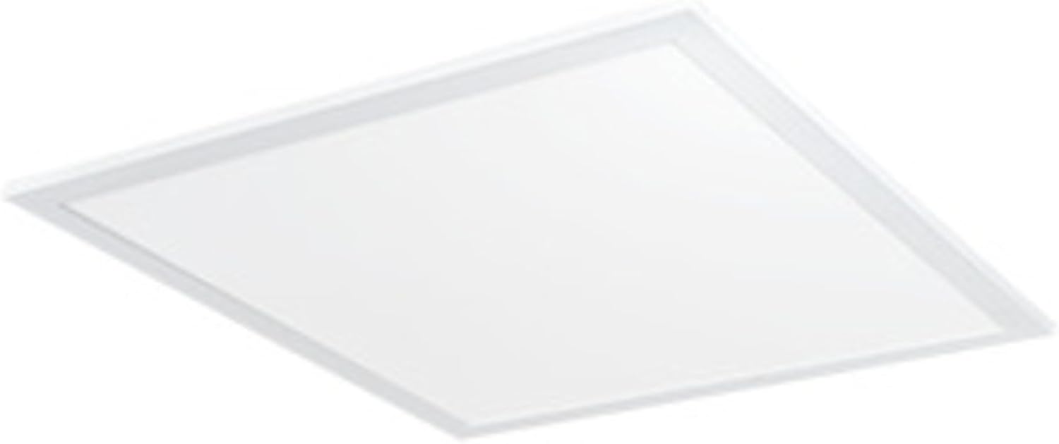 RAB Lighting EZPAN2X2-40N/D10 40W Recessed Drop Ceiling Square | 4000K White Edge-LIT 5260 Lumens | Dimmable & Easy Installation 2x2’ LED Flat Panel Light, 2x2'