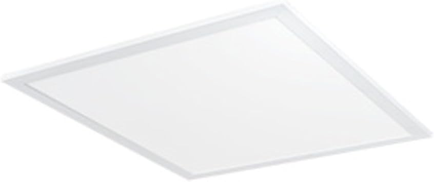 RAB Lighting EZPAN2X2-40N/D10 40W Recessed Drop Ceiling Square | 4000K White Edge-LIT 5260 Lumens | Dimmable & Easy Installation 2x2 LED Flat Panel Light, 2x2