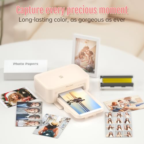 HPRT 4\"X 6\" Photo Paper 108 Sheets and Two Ribbons,Designed for CP4100/CP4000L Photo Printer