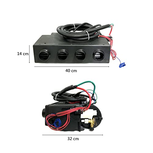Nekpoka 12V Dc Air Conditioning Kit, Car Ac Hot And Cold Dual Use, Suitable For Rv, Truck, Farm Car, Van, Excavator, Bus, Car, Pickup, Etc. Parking Air Conditioning/Ptc Heating (12V Cold/Hot) #TOP3