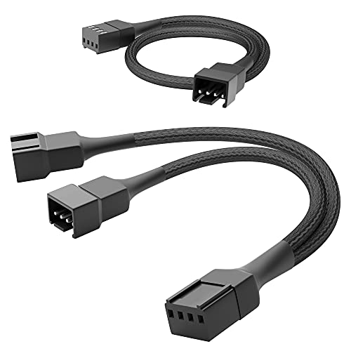 KabelDirekt – 15cm câble en Y ventilateur PWM vers 2x ventilateur PWM + 30cm câble de rallonge