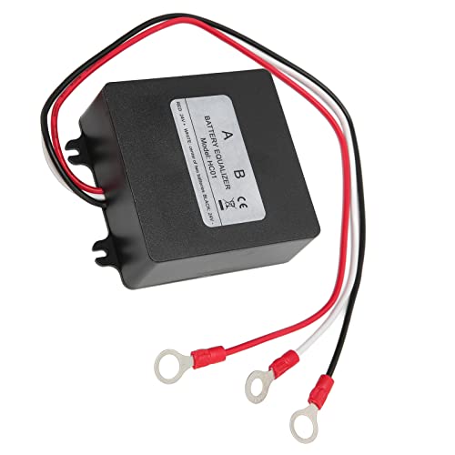 Ecualizador de baterías 12 V y 24 V para sistemas solares, con indicador LED digital, compatible con paquetes de 2 baterías de 12 V, carcasa de ABS miniatura 5