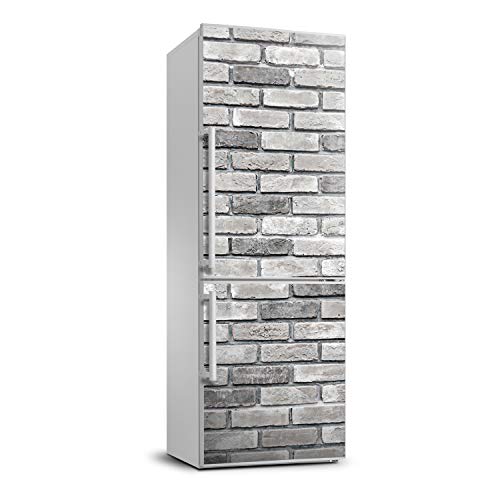 Vinilo para nevera de 70x190 cm con diseño de pared de ladrillo Tulup 2