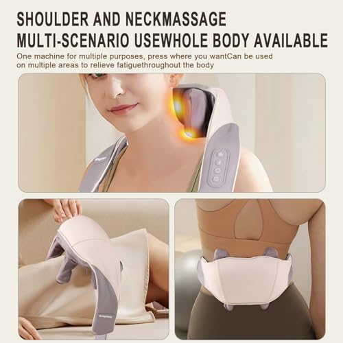 Massageador de pescoço qualificado FSA HSA, massageador Shiatsu nas costas com calor, massageador el