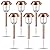 XMCOSY+ Solar Pathway Lights Outdoor - 6 Pack Solar Lights Outdoor Waterproof, 10-40 LM Dimmable Auto On/Off Solar Outdoor Lights Yard Garden Walkway Driveway (Warm White)