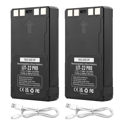 ANTIEE 2 Pack 7000mAh LIT-22 Pro Battery Replacement for