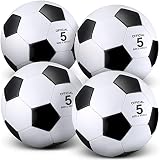HyDren 4 Pack Soccer Ball with Pump Size 4, Size 5, Girls Pink Sport Soccer Ball for Game Training P