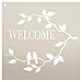 Welcome Stencil with Birds by StudioR12 | Love Birds and Branches Word Art | Reusable Template | For Painting Wood Signs | Front Porch or Patio | Use for Crafting, DIY Home Decor | Select Size