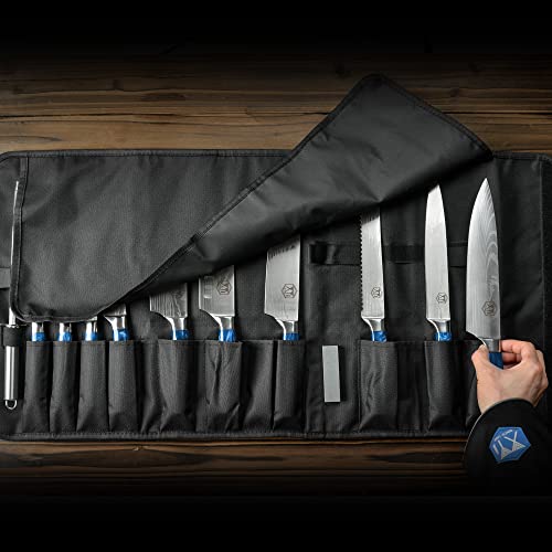 Xyj Professional Culinary Chef Knives Set Tactical Kitchen Knife Santoku Slicing Bread Nakiri Knife With Sheath&Roll Bag&Sharpener Rod Kitchen Tool Set #TOP3
