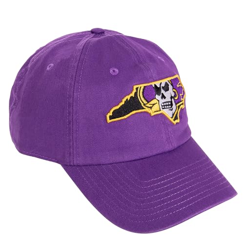 Desert Cactus ECU East Carolina University Baseball Hat Pirates Brimmed Embroidered Hats Cap Adjustable Cloth Strap Adult (Style C1) Purple