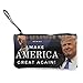 Produktbild Trump Make America Great Again 2 (1) Canvas Coin Purse Zipper Travel Cosmetic Bag Multifunktions Make-up Taschen Handy Tasche Halter Taschen Bleistift Pack