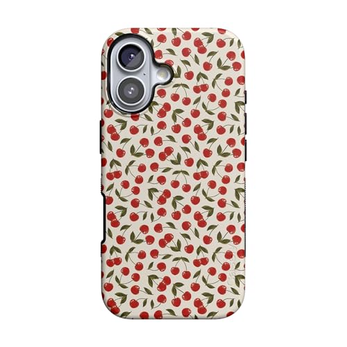 Casely iPhone 17 Case | Cherry on Top | Red Cherries | Bold Protective Design | Compatible with MagSafe