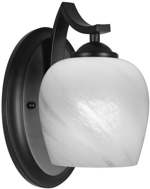 Toltec Lighting Zilo 1 Light Wall Sconce in Matte Black (551-MB-4811)