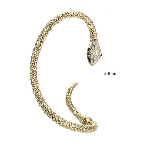 Yoursfs Gold Snake Ear Cuffs For Women Earring Climber Snake Stud Earring Gold Plated Ear Cuff For Piercing Ear 1 Piece Right Ear #TOP1