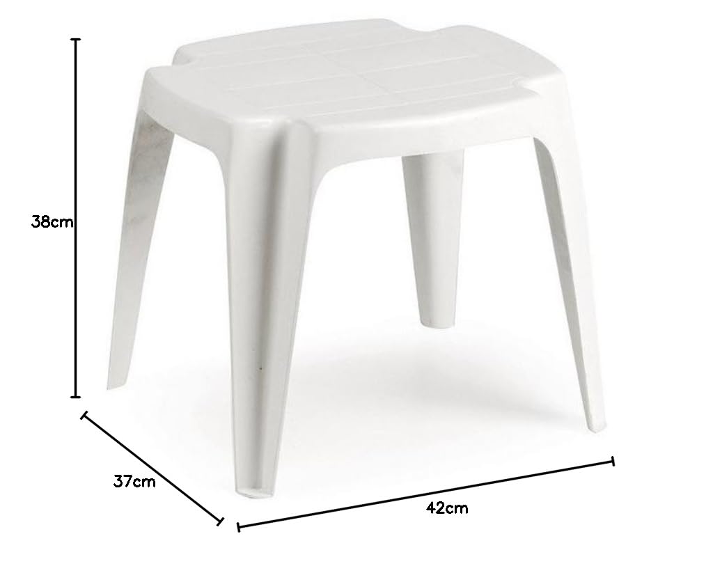 Ipae-progarden M257729 - Mesa Auxiliar Solid Blanca