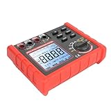 Fafeicy Digitales Ohmmeter mit Silikongehäuse, Verstellbarer Halterung, Automatischer Abschaltfunktion für Transformator- und Motortests
