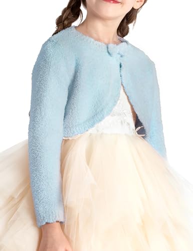 Image of BOBOYOYO Long Sleeve Girls Shrug Knit Girls Cardigan Bolero Dress Sweater