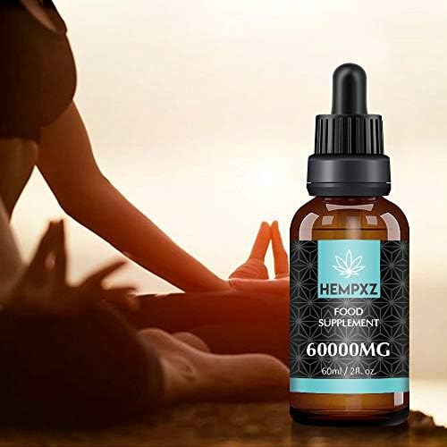 Hempxz. Hempy Oil, Max Strength, Natural Ingredients Vegan, 60000mg (60ml) Made in USA (60ML-60000MG)